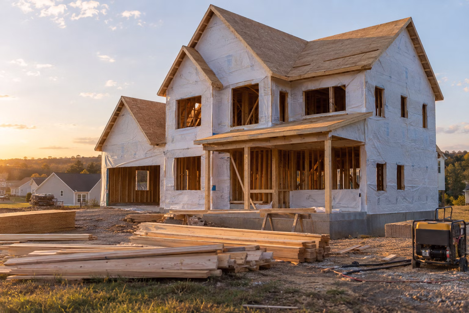 New custom home under construction in South Jersey and Southeastern Pennsylvania